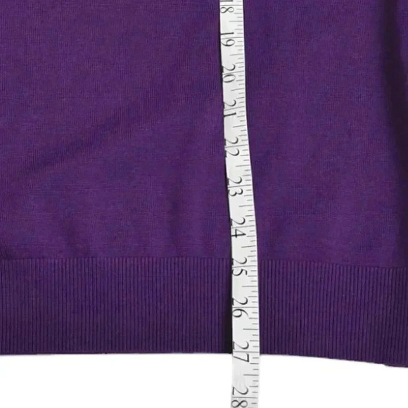Ping Merino Wool Sweater Purple V-Neck Long Sleeve Size  Large - Picture 8 of 10